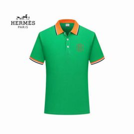 Picture of Hermes Polo Shirt Short _SKUHermesShortPolom-3xl25t0920462